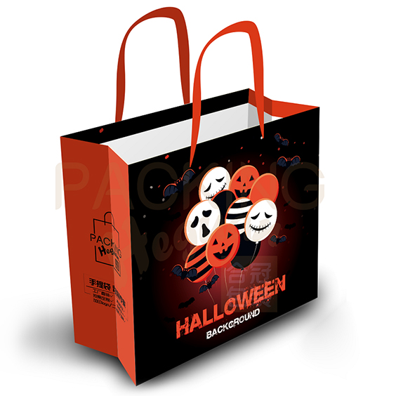 Beg hadiah kertas Halloween untuk kanak-kanak