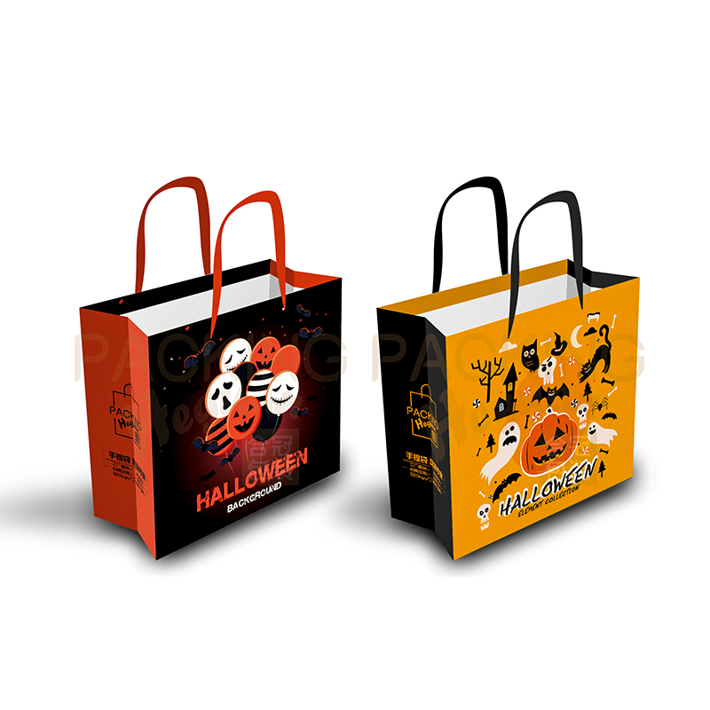 Beg hadiah kertas Halloween untuk kanak-kanak